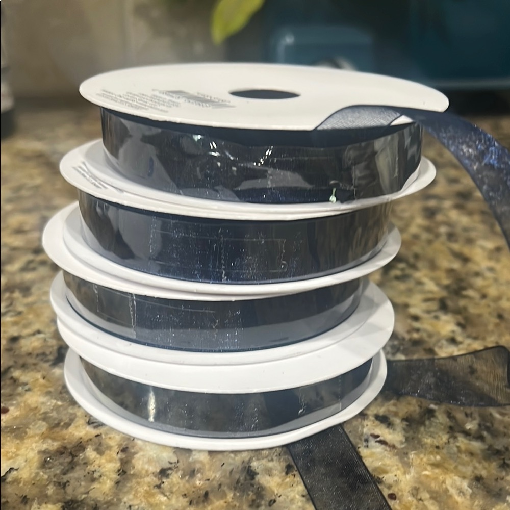Navy Blue Ribbon Set (3 spools)